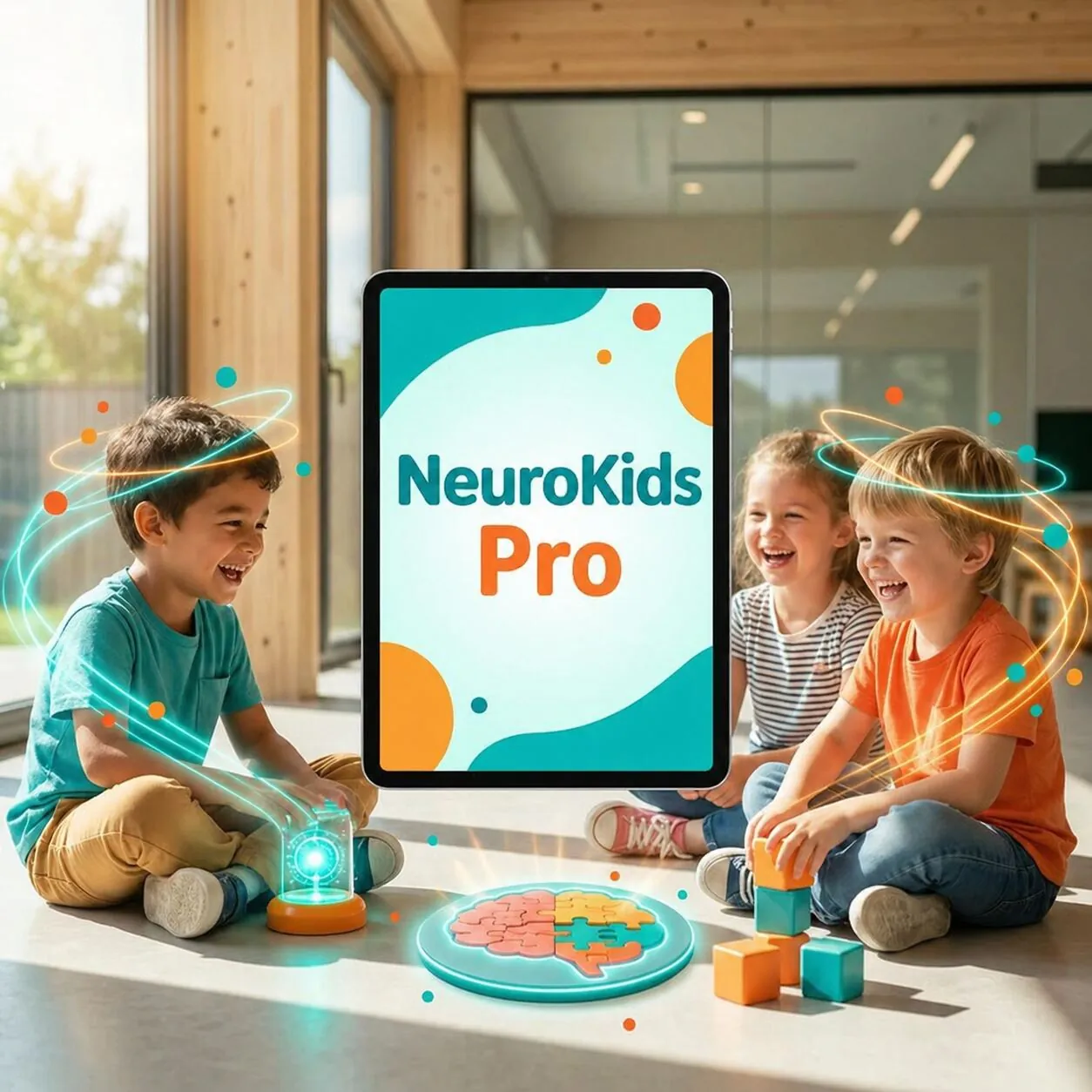Niños haciendo actividades NeuroKids Pro